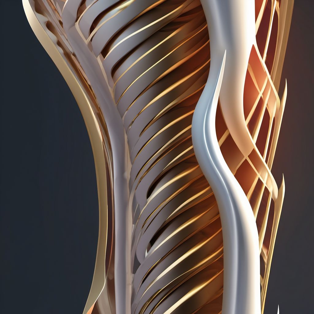 Nondisplaced spiral fracture of shaft of humerus, right arm digital illustration