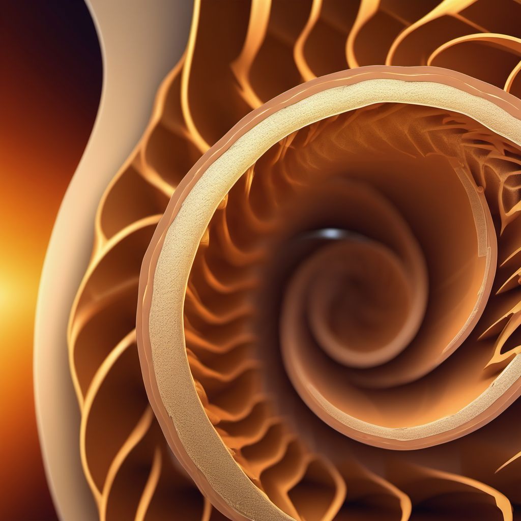 Nondisplaced spiral fracture of shaft of humerus, unspecified arm digital illustration