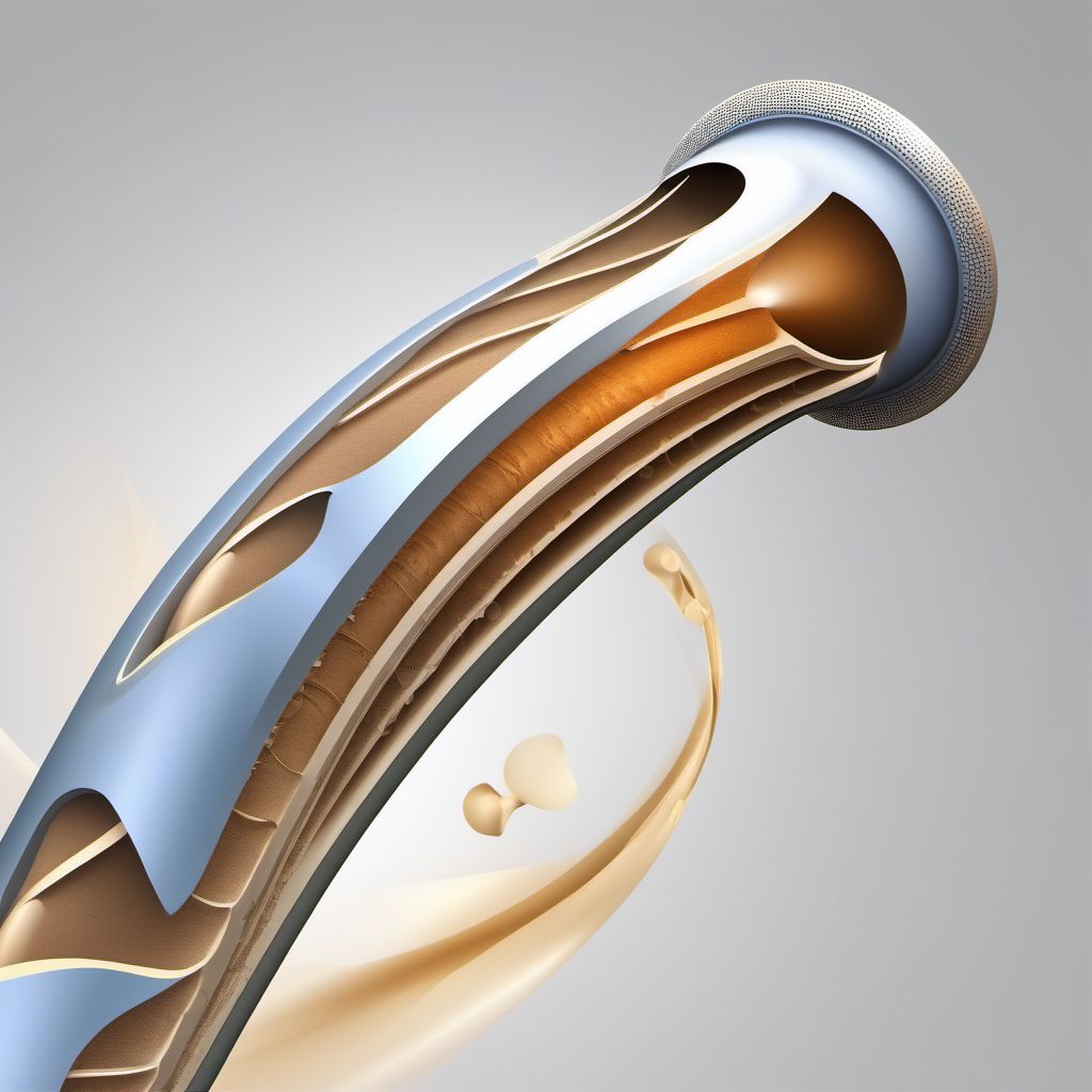 Other fracture of shaft of humerus digital illustration