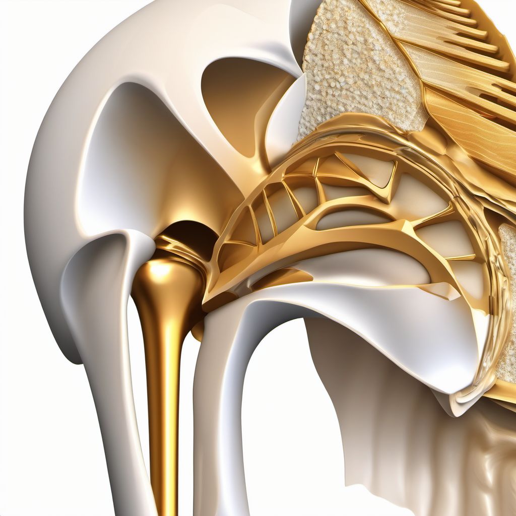 Comminuted supracondylar fracture without intercondylar fracture of humerus digital illustration