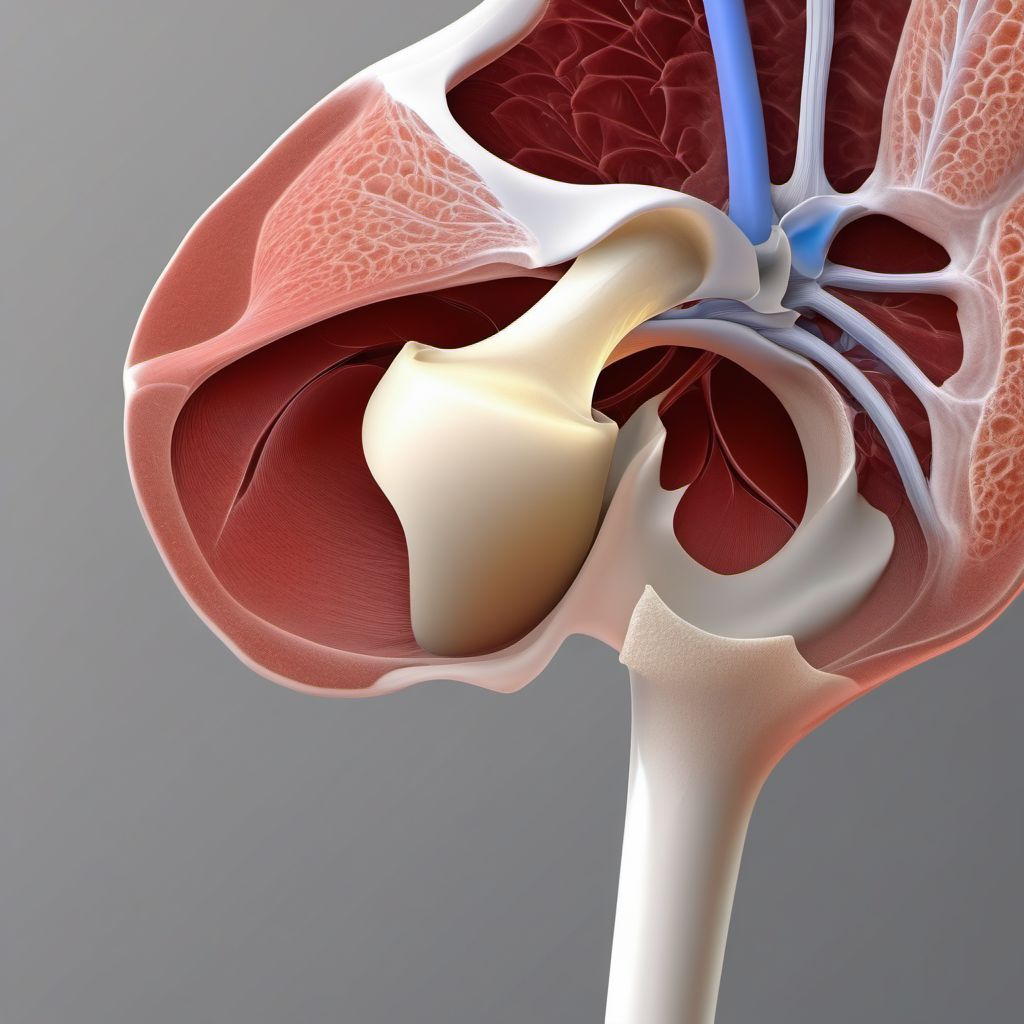 Nondisplaced fracture (avulsion) of lateral epicondyle of unspecified humerus digital illustration