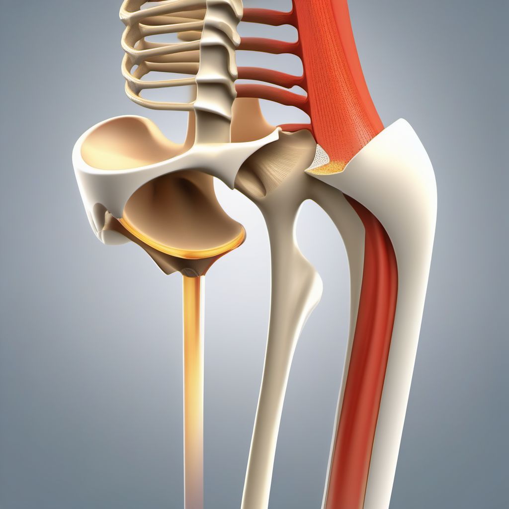 Fracture of lateral condyle of humerus digital illustration