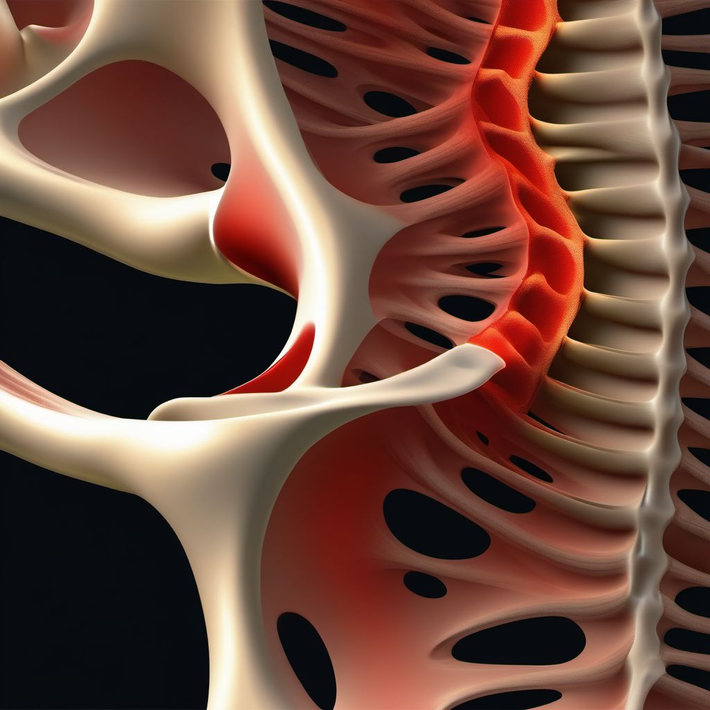 Displaced fracture of lateral condyle of right humerus digital illustration