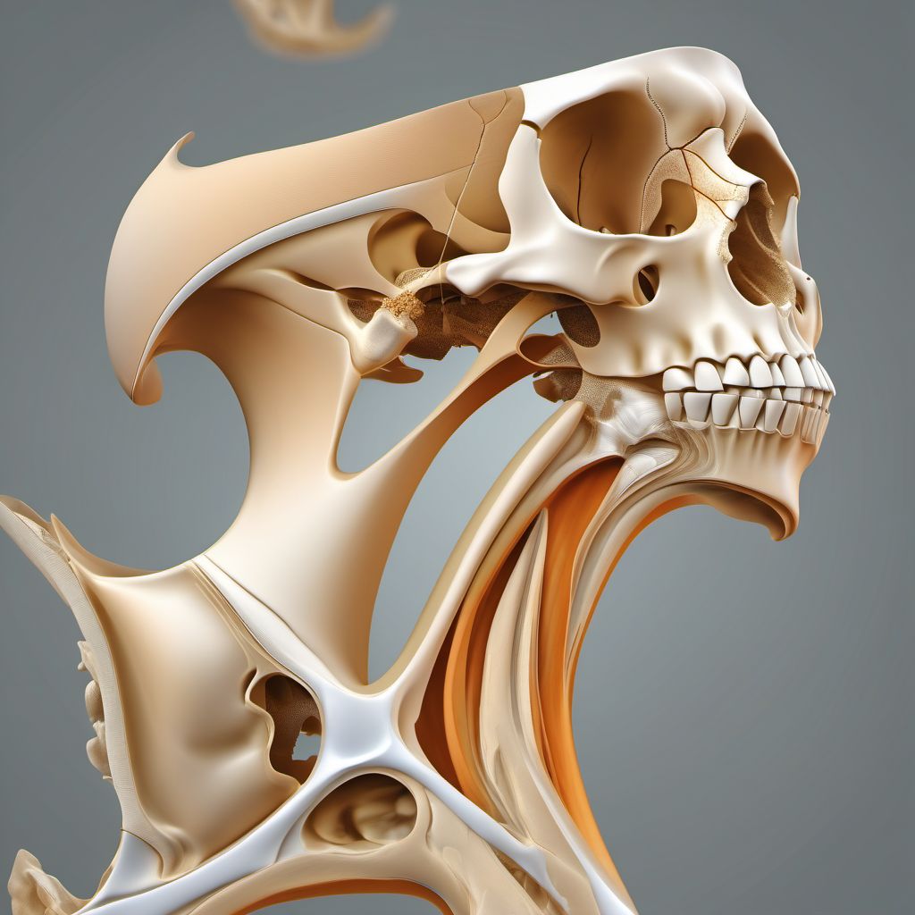 Fracture of medial condyle of humerus digital illustration