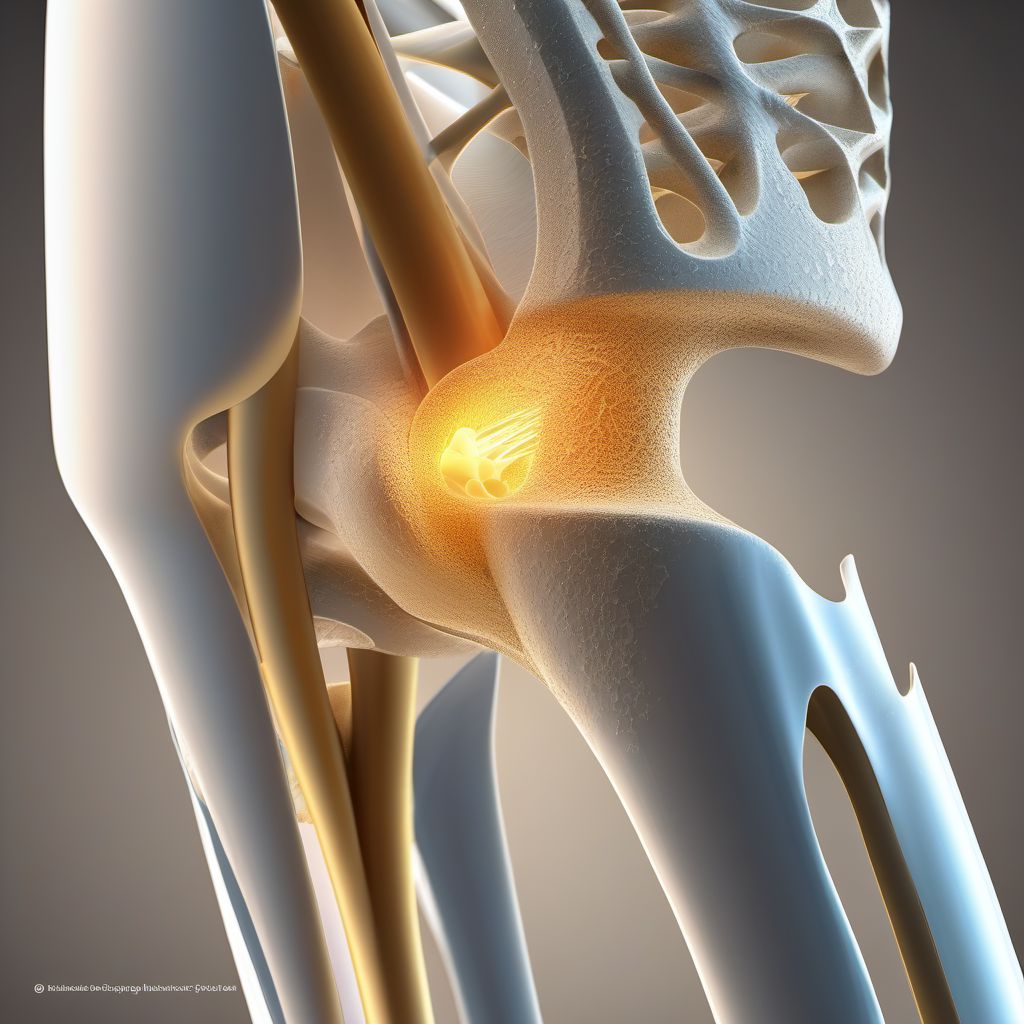 Transcondylar fracture of humerus digital illustration