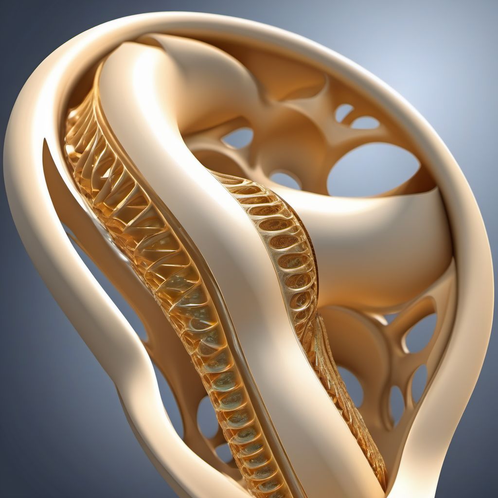 Torus fracture of lower end of humerus digital illustration