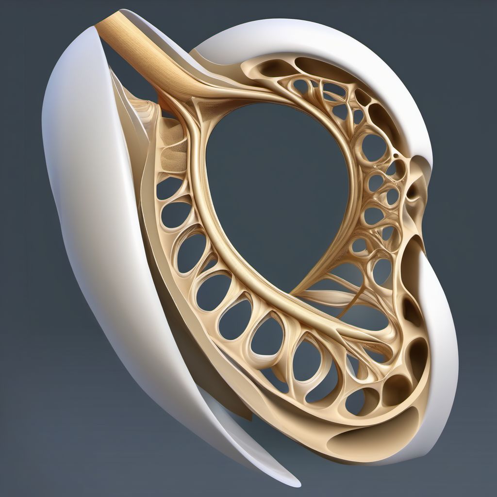 Torus fracture of lower end of left humerus digital illustration