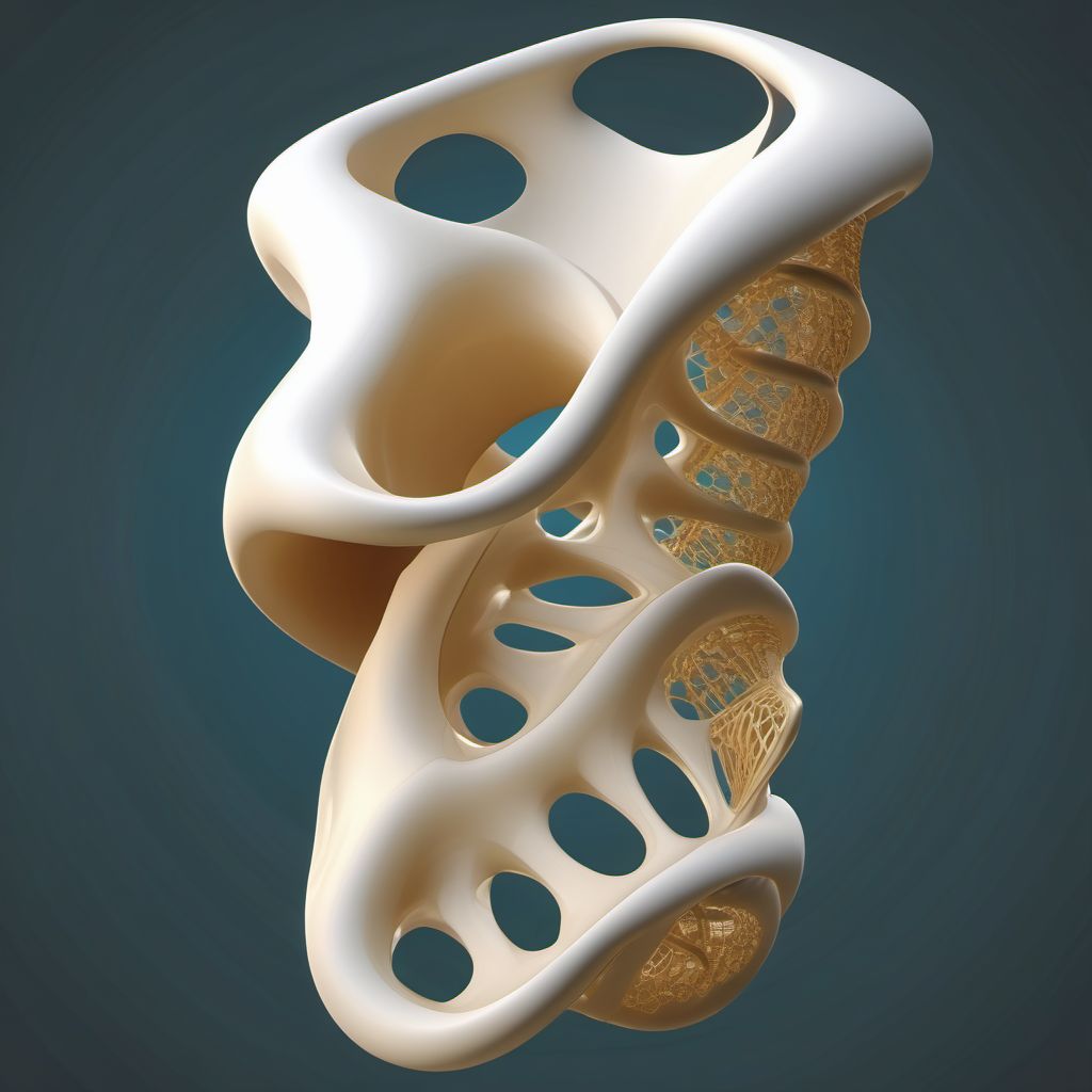 Torus fracture of lower end of unspecified humerus digital illustration