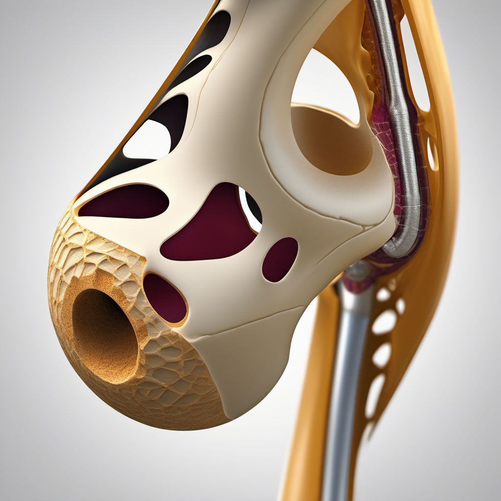 Other nondisplaced fracture of lower end of unspecified humerus digital illustration