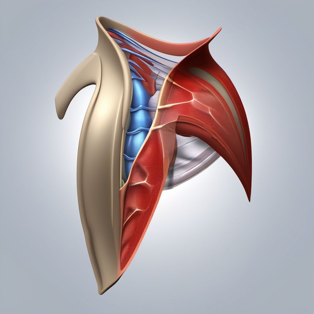 Fracture of shoulder girdle, part unspecified digital illustration