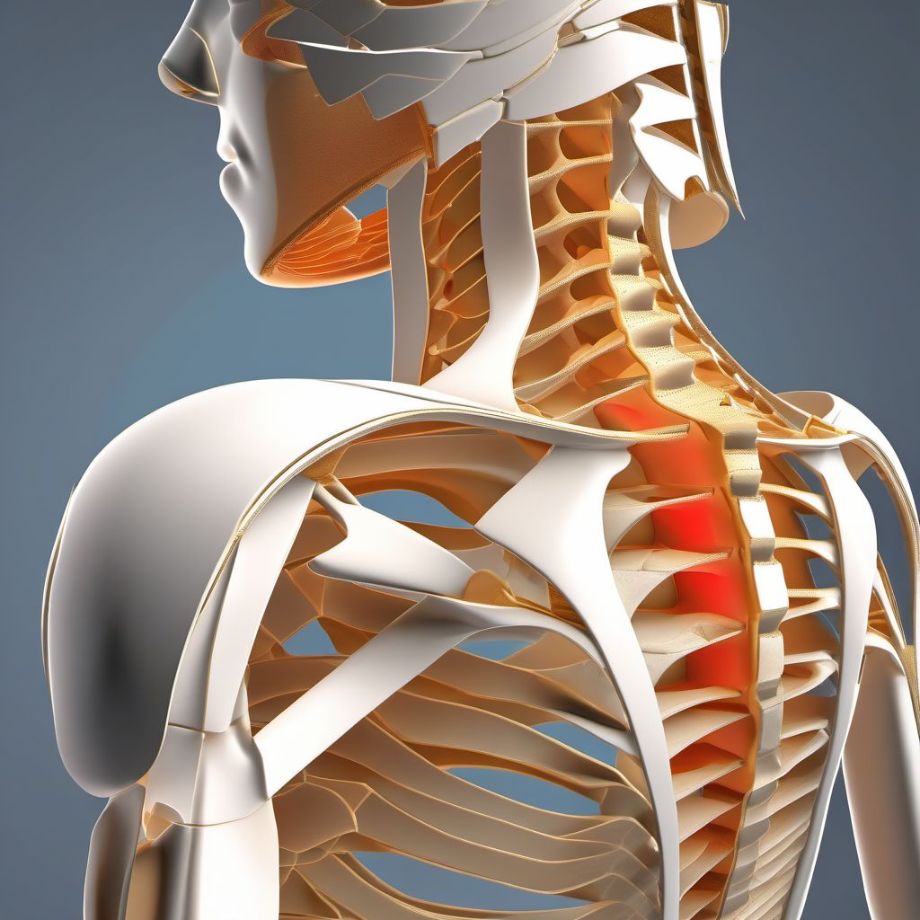 Fracture of unspecified shoulder girdle, part unspecified digital illustration