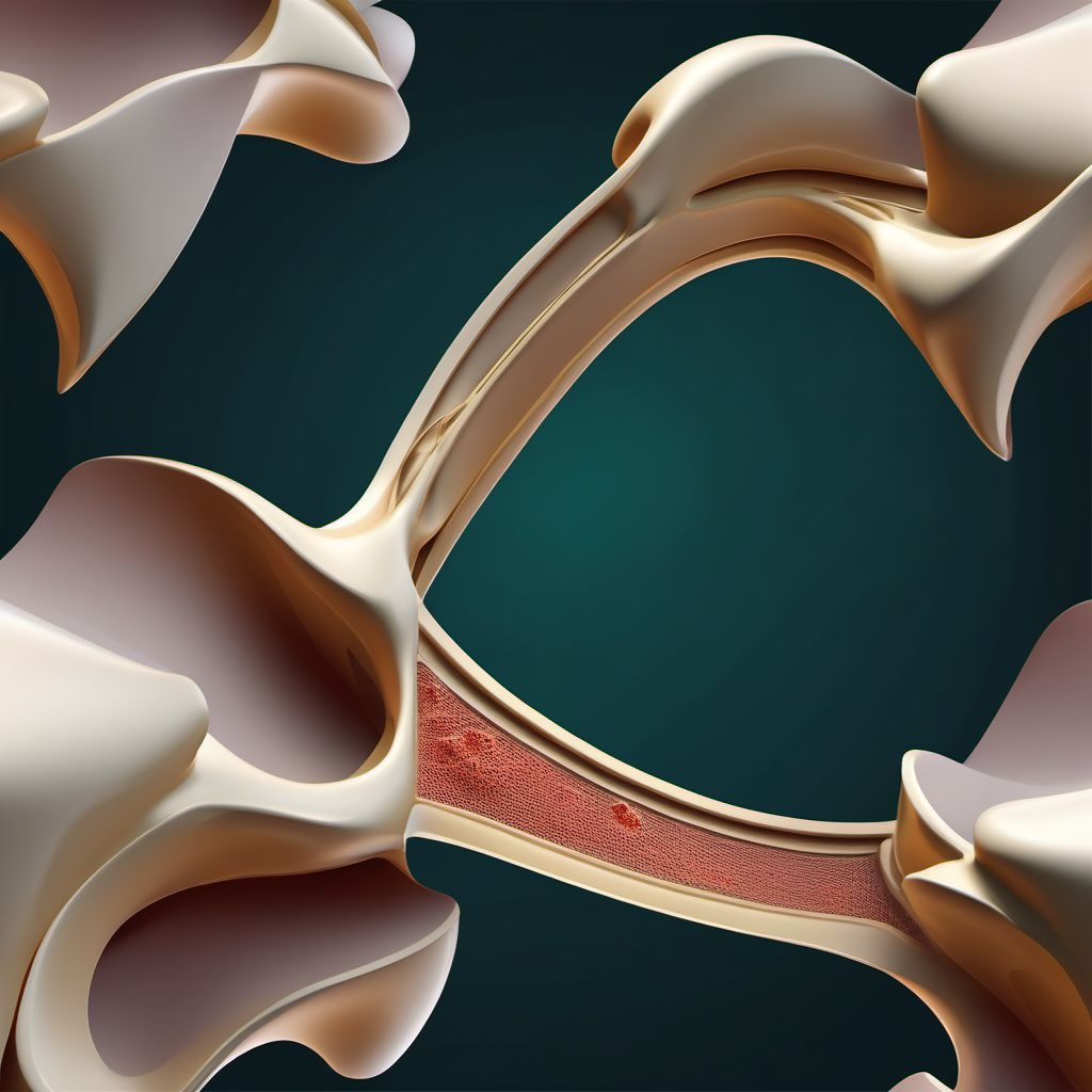 Anterior dislocation of unspecified sternoclavicular joint digital illustration