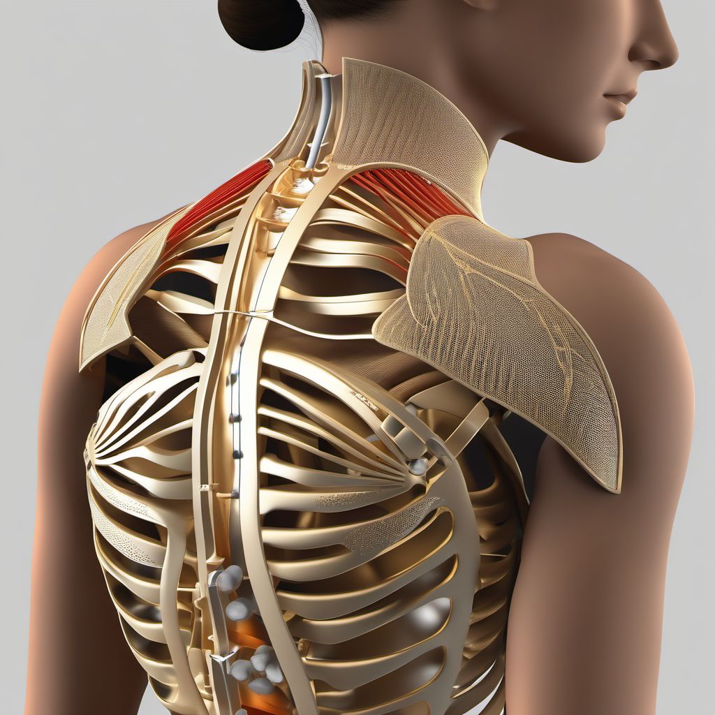 Subluxation and dislocation of other and unspecified parts of shoulder girdle digital illustration