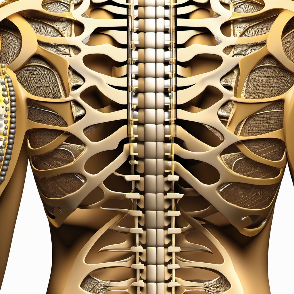 Subluxation of other parts of unspecified shoulder girdle digital illustration