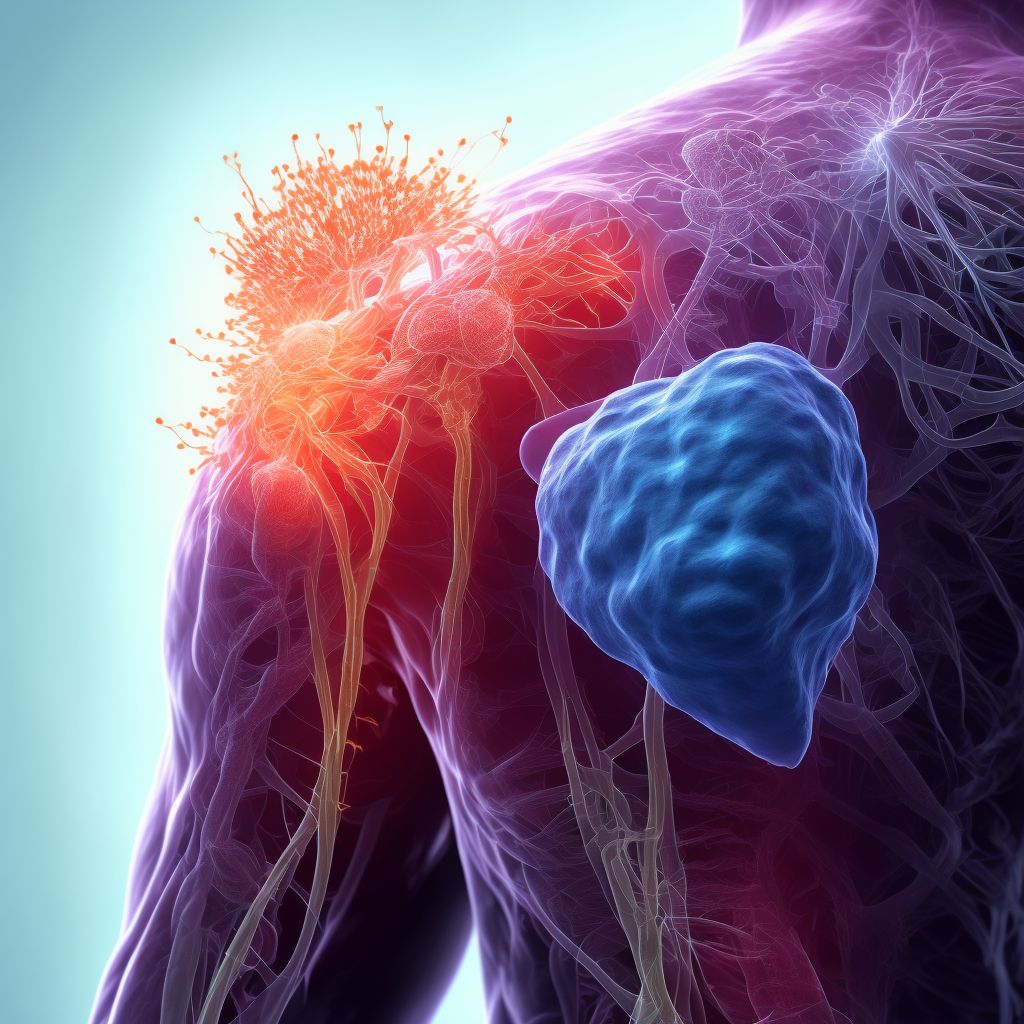 Injury of cutaneous sensory nerve at shoulder and upper arm level, unspecified arm digital illustration