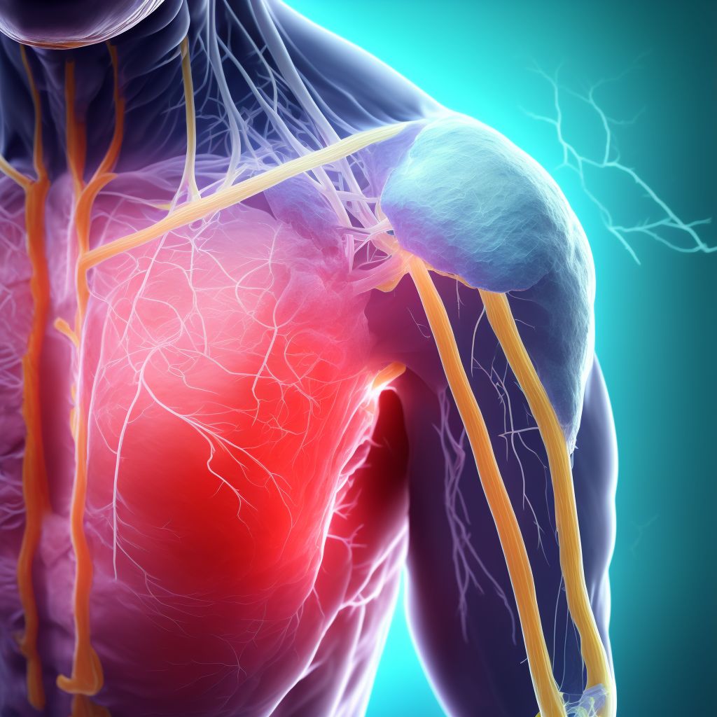 Other specified injury of superficial vein at shoulder and upper arm level, unspecified arm digital illustration