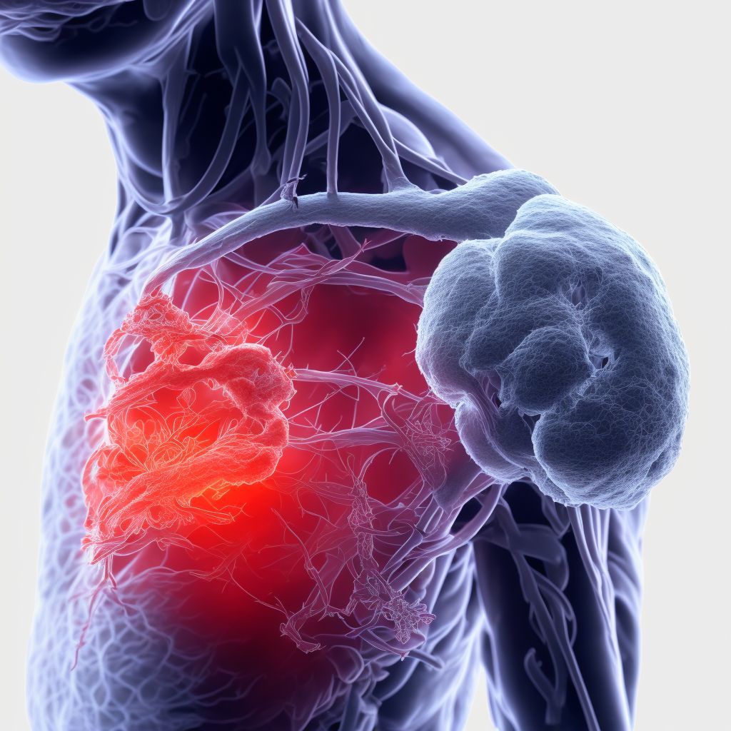 Laceration of other specified blood vessels at shoulder and upper arm level, unspecified arm digital illustration