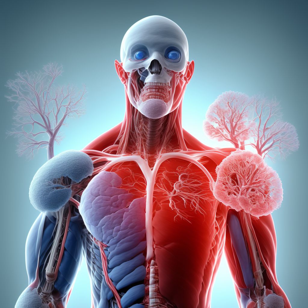 Other specified injury of other specified blood vessels at shoulder and upper arm level, unspecified arm digital illustration