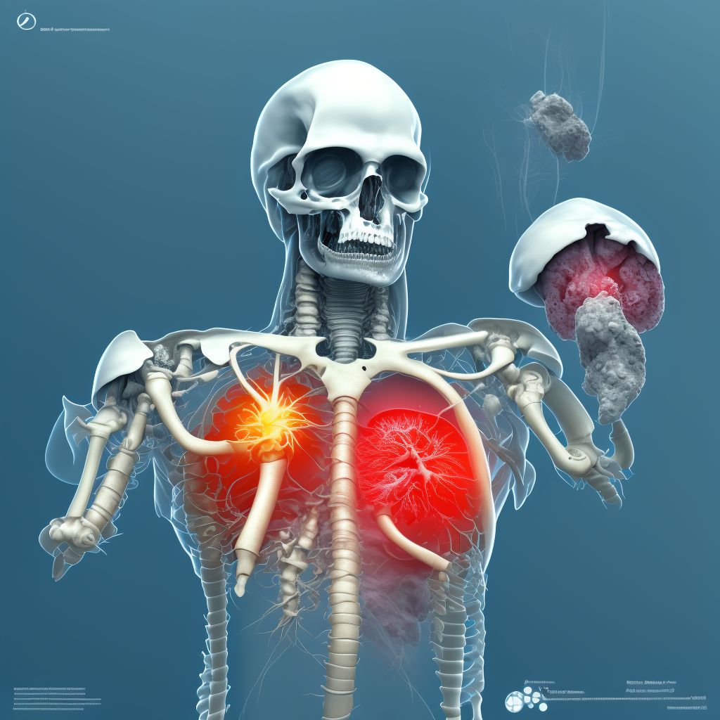 Physeal fracture of lower end of humerus digital illustration