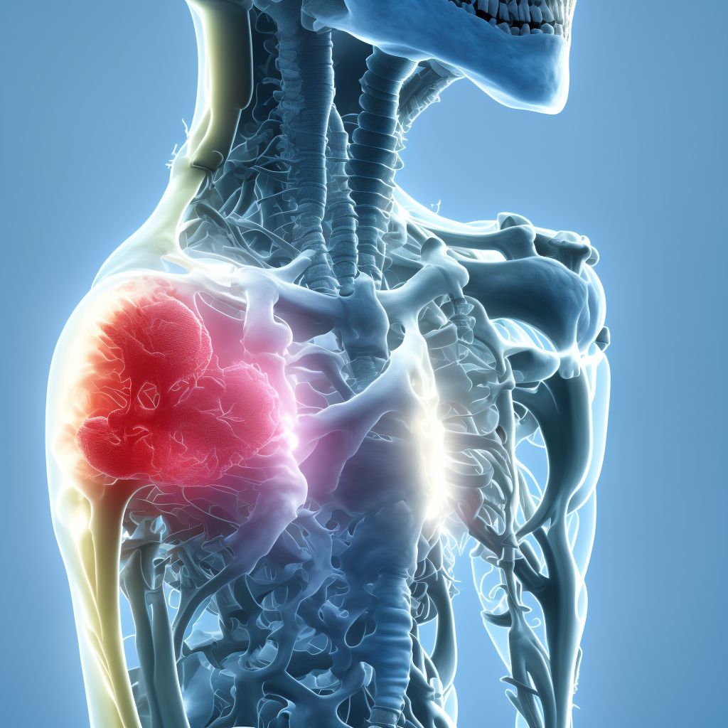 Salter-Harris Type III physeal fracture of lower end of humerus, unspecified arm digital illustration