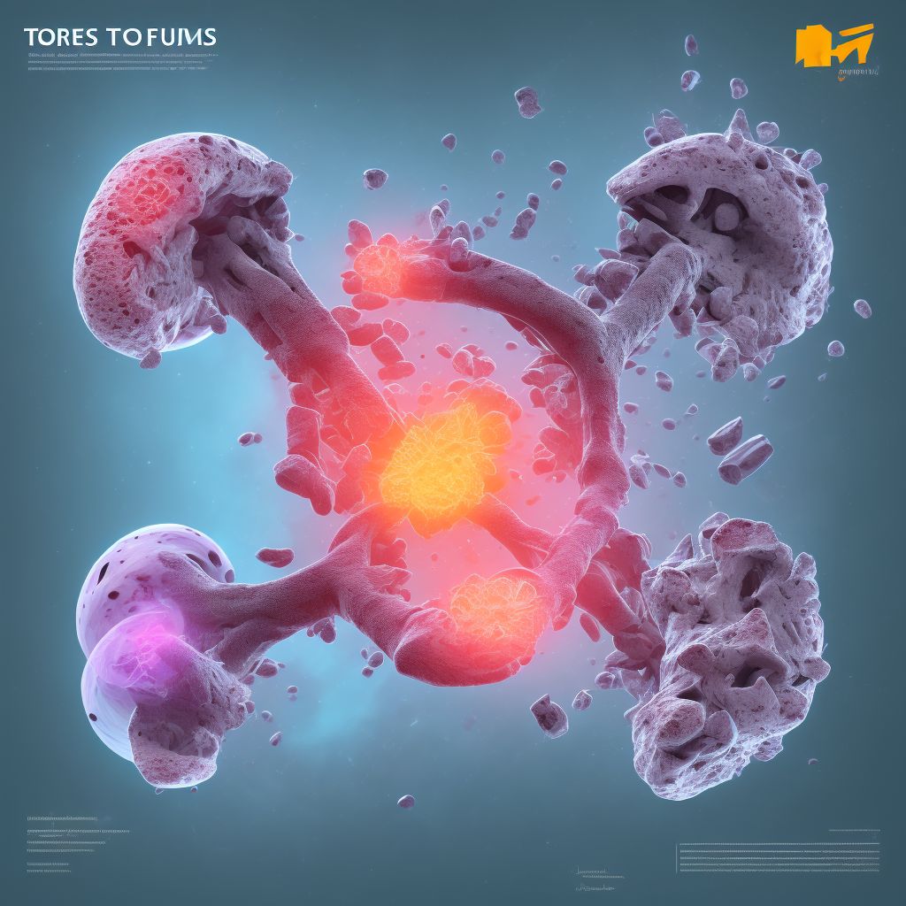 Torus fracture of upper end of ulna digital illustration