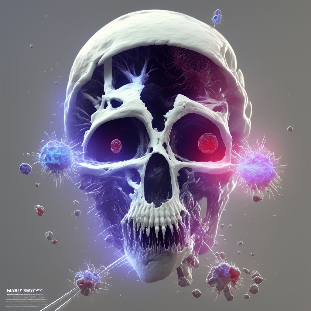 Fracture of head of radius digital illustration