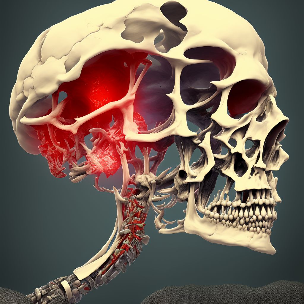 Monteggia's fracture of left ulna digital illustration