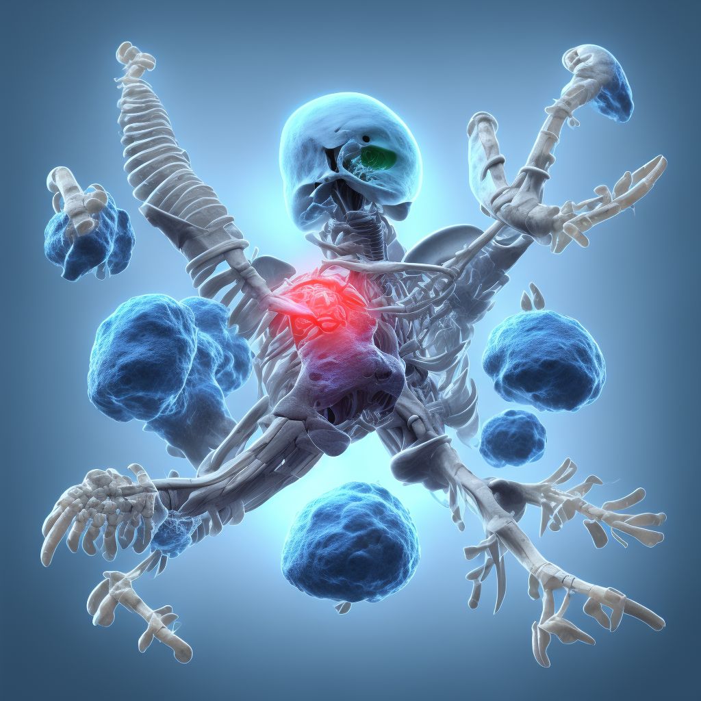 Nondisplaced fracture of left ulna styloid process digital illustration