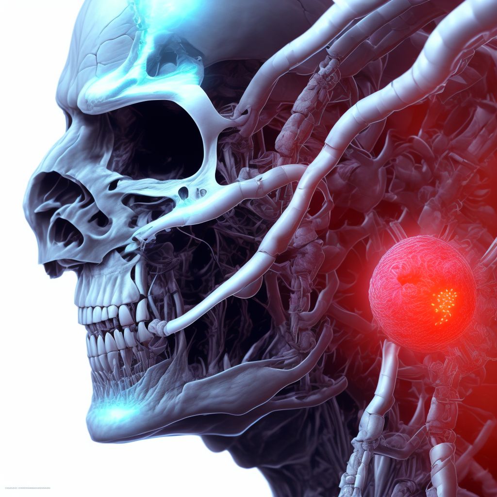 Anterior subluxation of left radial head digital illustration