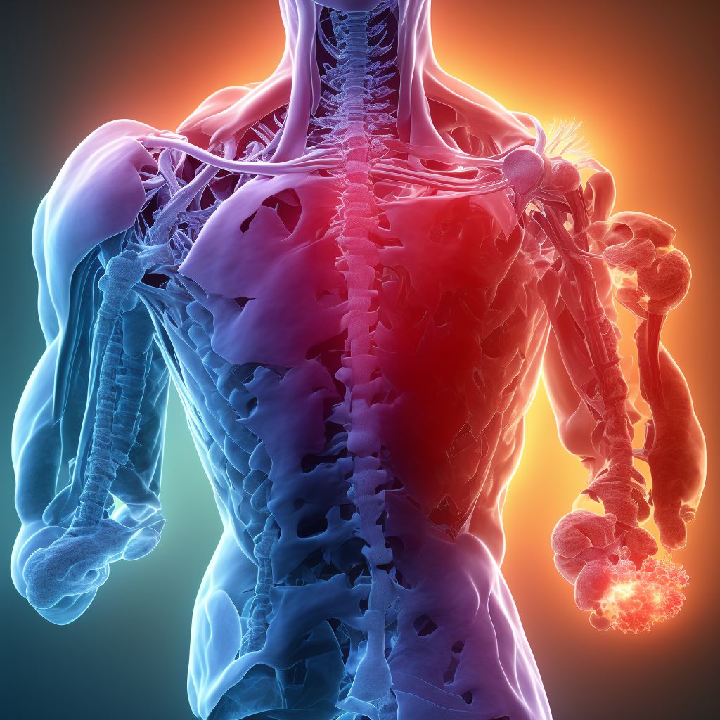 Unspecified subluxation and dislocation of ulnohumeral joint digital illustration