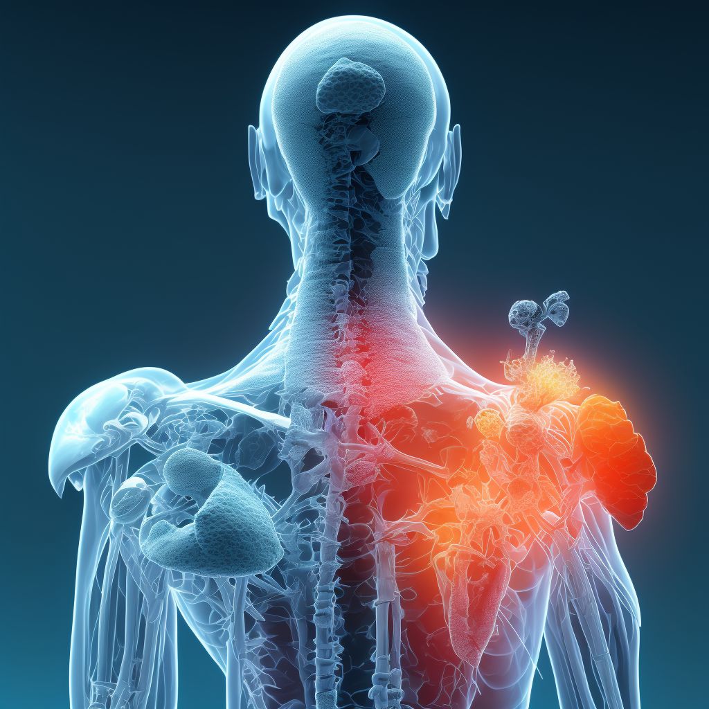 Posterior subluxation of unspecified ulnohumeral joint digital illustration