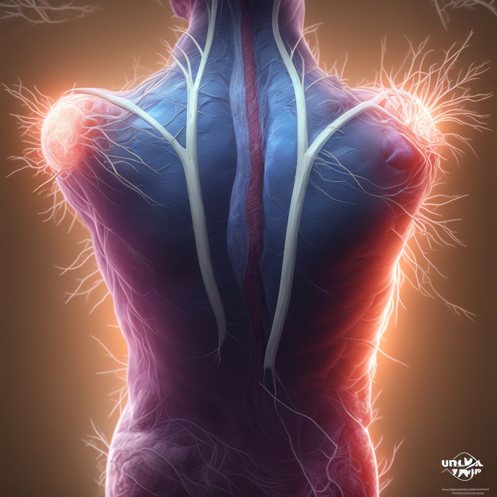 Laceration of other extensor muscle, fascia and tendon at forearm level, unspecified arm digital illustration