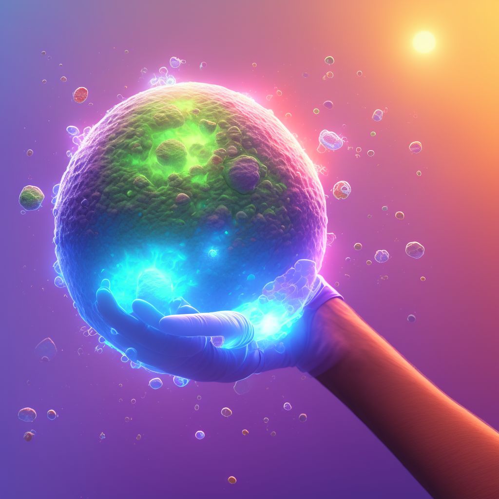Blister (nonthermal) of wrist digital illustration