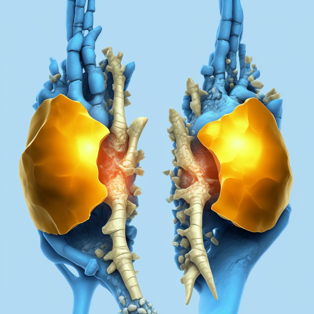 Fracture of distal pole of navicular [scaphoid] bone of wrist digital illustration