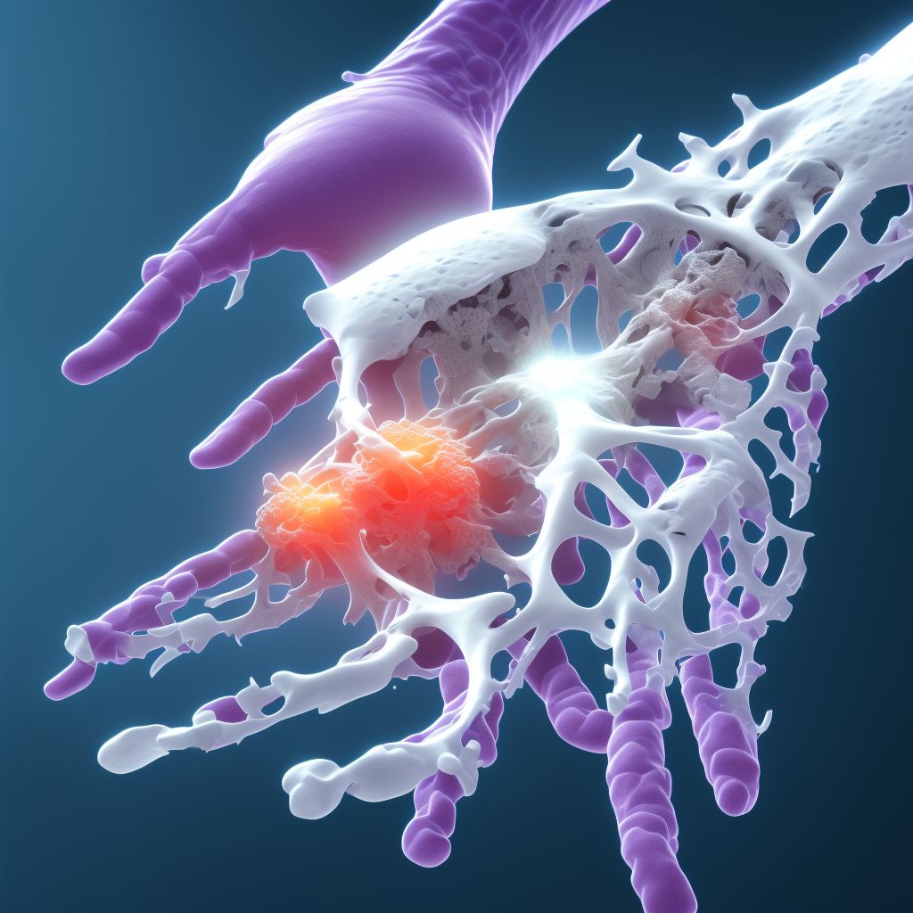 Unspecified fracture of first metacarpal bone, unspecified hand digital illustration