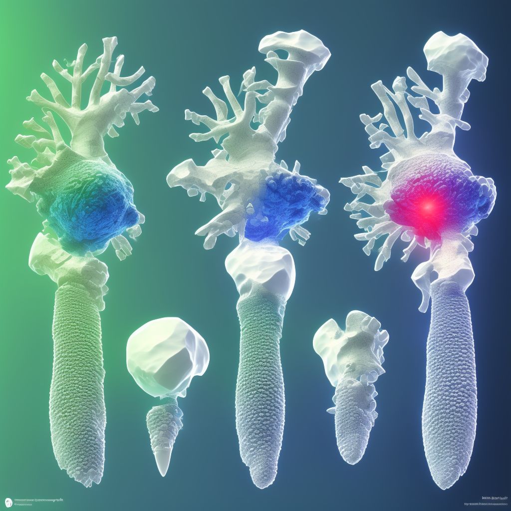 Other fracture of third metacarpal bone, right hand digital illustration