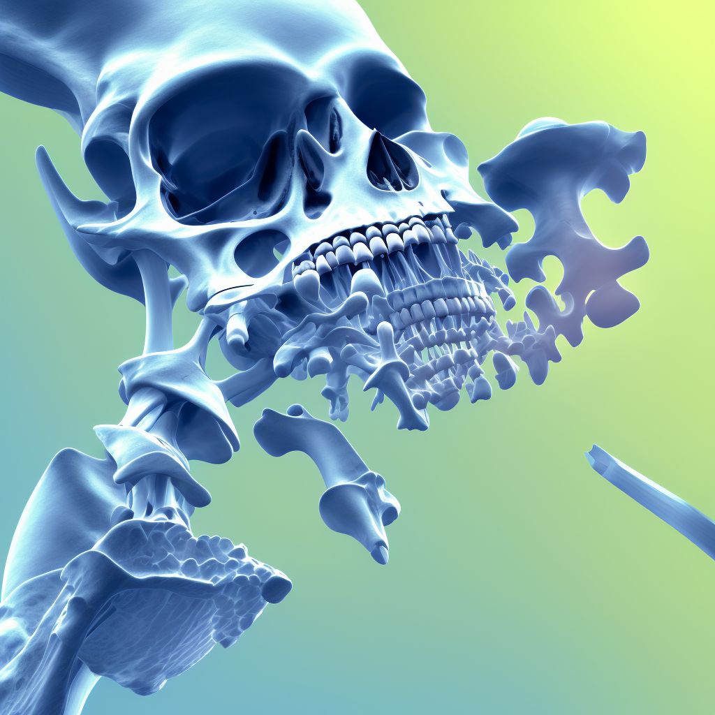 Subluxation of metacarpal (bone), proximal end of left hand digital illustration