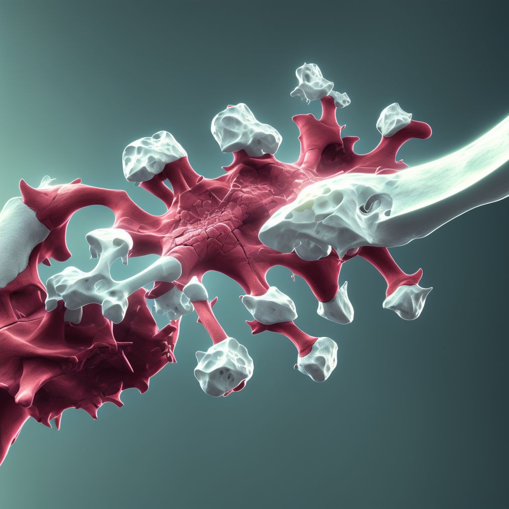 Dislocation of metacarpal (bone), proximal end of left hand digital illustration