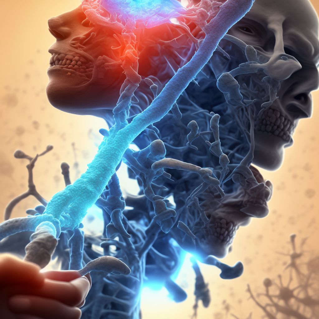 Subluxation of metacarpophalangeal joint of unspecified finger digital illustration