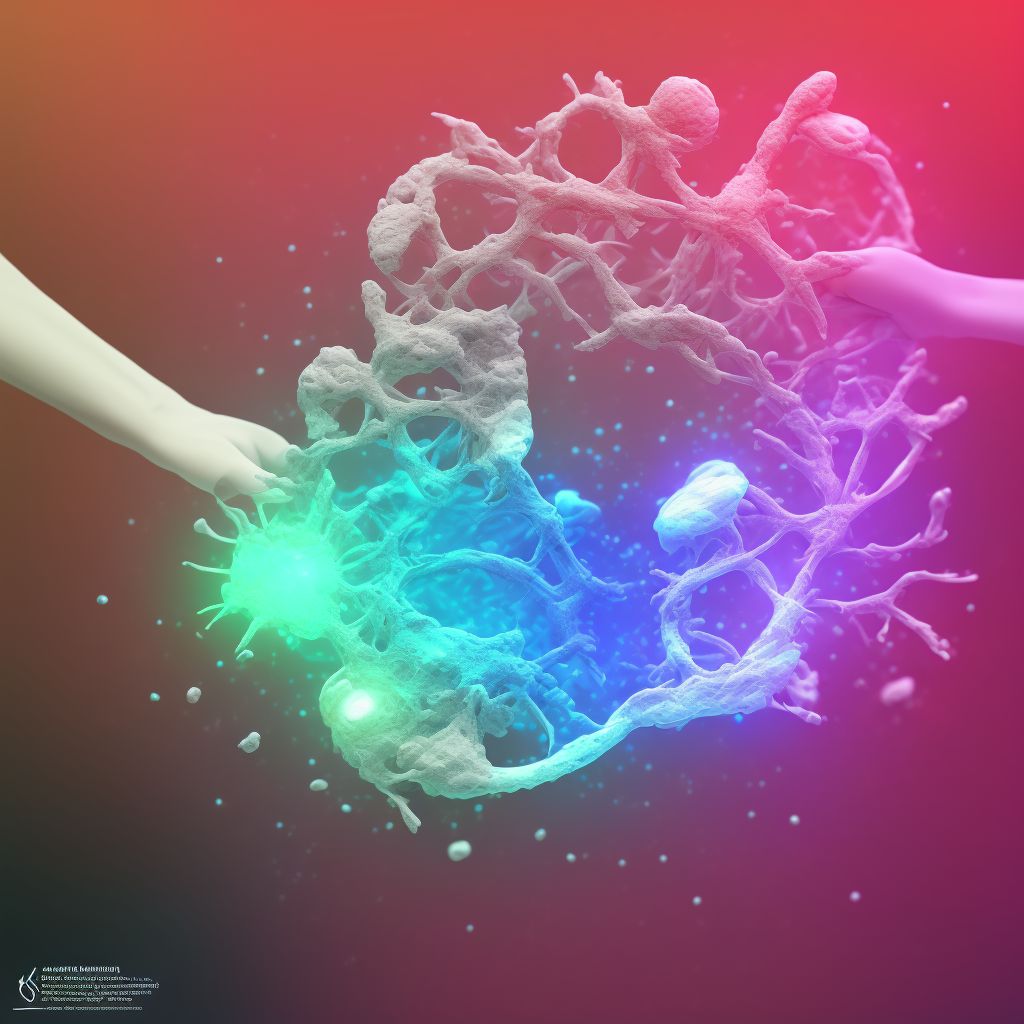 Traumatic rupture of other ligament of left ring finger at metacarpophalangeal and interphalangeal joint digital illustration