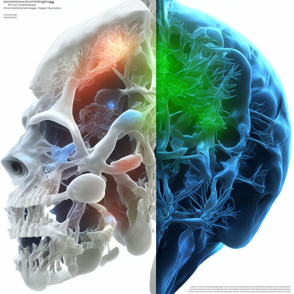 Sprain of metacarpophalangeal joint of left thumb digital illustration