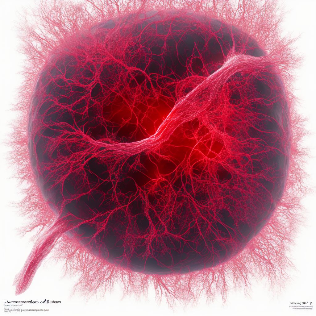 Laceration of other blood vessels at wrist and hand level digital illustration