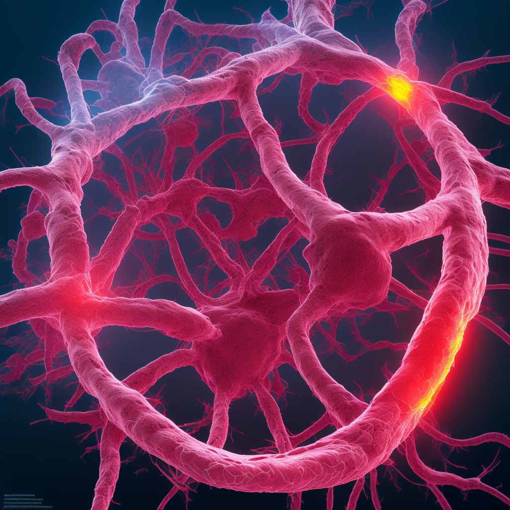 Laceration of other blood vessels at wrist and hand level of unspecified arm digital illustration