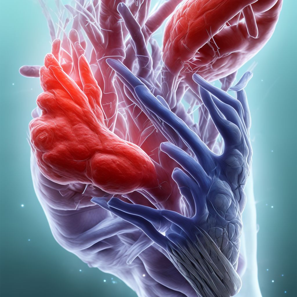 Strain of extensor muscle, fascia and tendon of unspecified thumb at wrist and hand level digital illustration