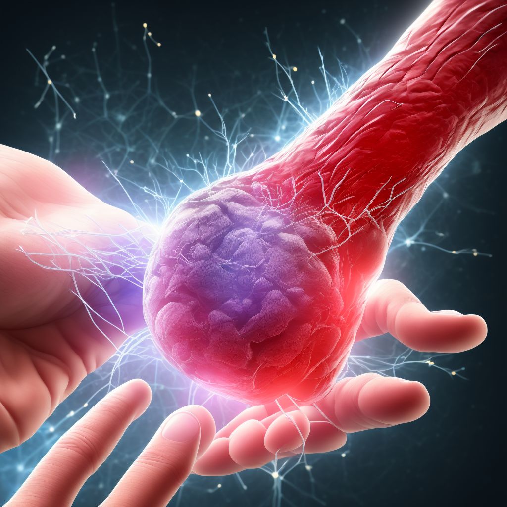 Laceration of extensor muscle, fascia and tendon of unspecified finger at wrist and hand level digital illustration