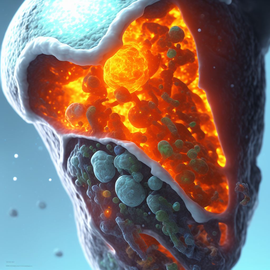 Blister (nonthermal) of thigh digital illustration