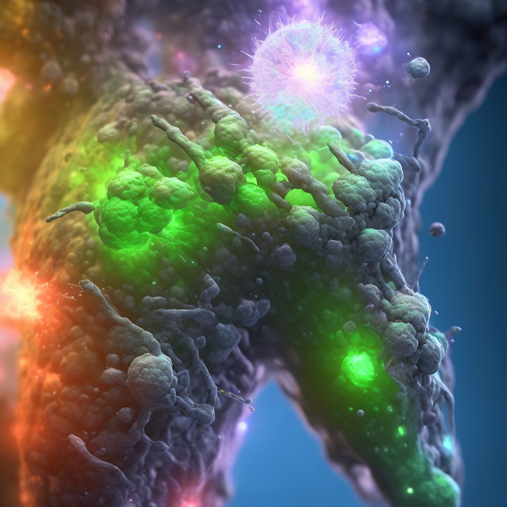 Blister (nonthermal), right thigh digital illustration