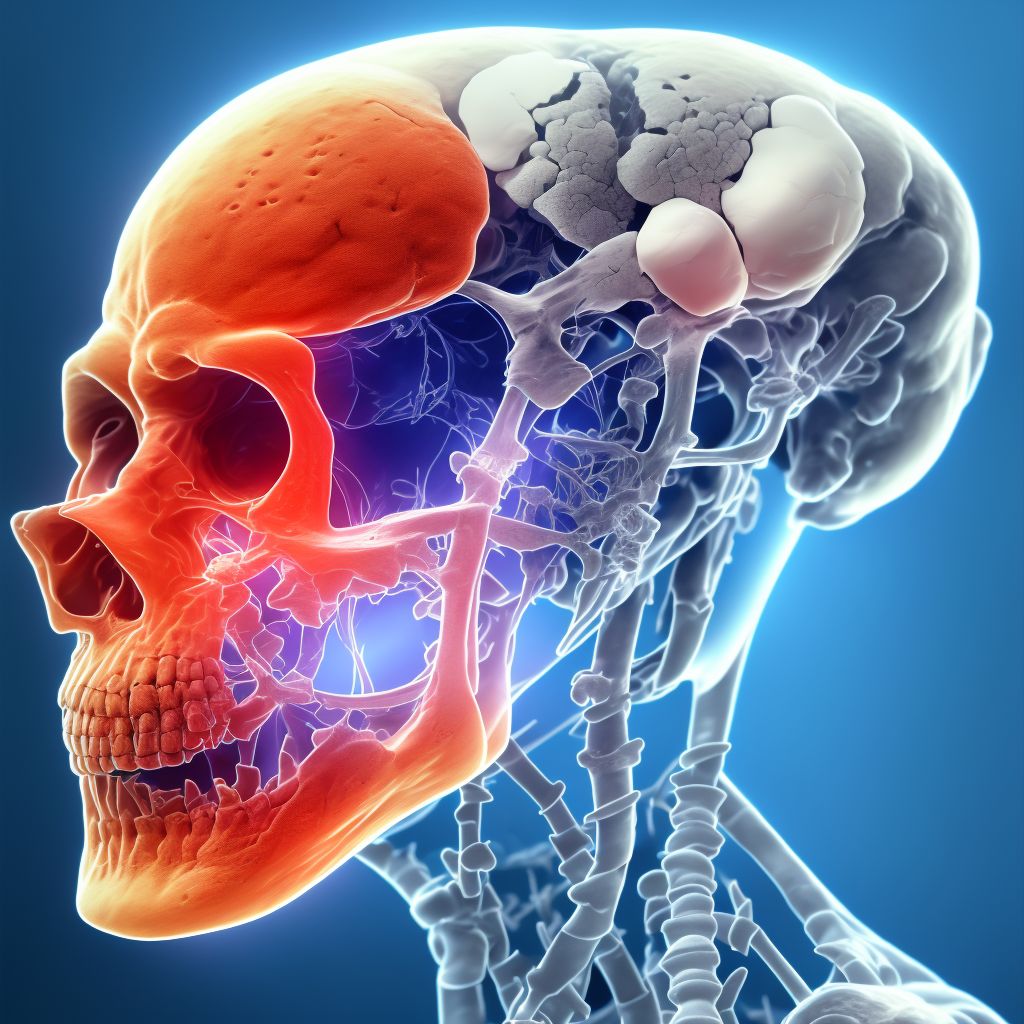 Other fracture of head and neck of unspecified femur digital illustration