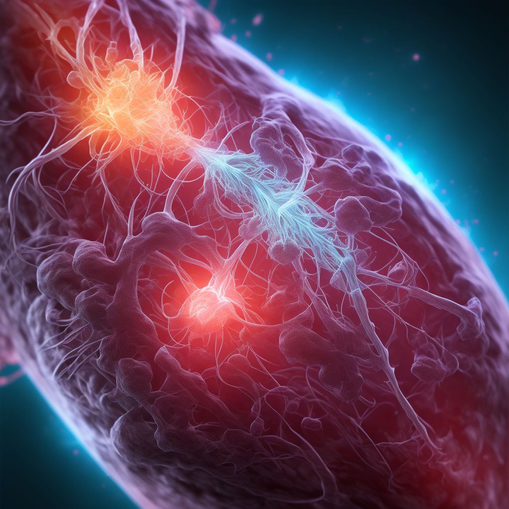 Other specified injury of femoral artery digital illustration