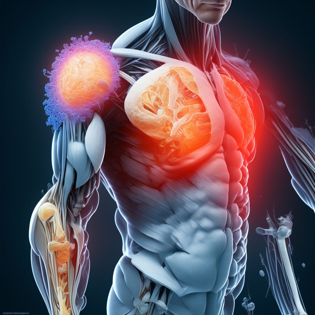 Other specified injury of muscle, fascia and tendon of hip digital illustration